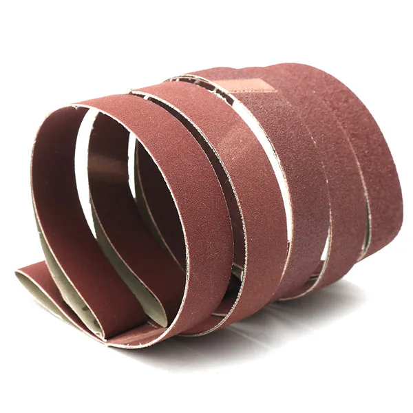 

5pcs Sanding Belts 80/100/150/240/320 Grit Sandpaper 1" x 30" Aluminum Oxide Power Tool Sanding Belts Discs Kit