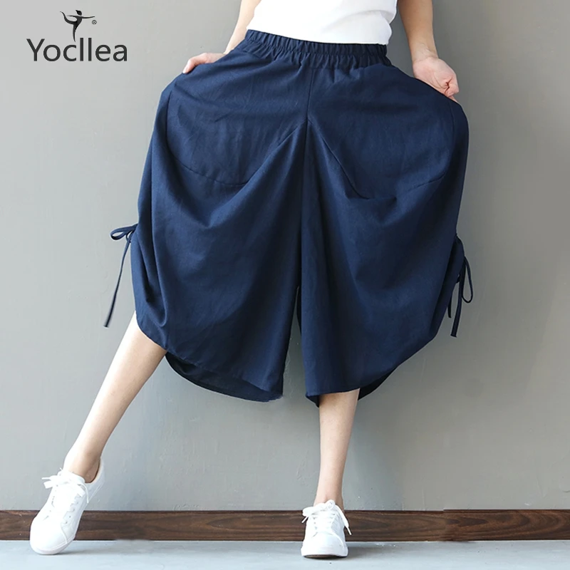 Pants Women Summer Casual Trousers Calf-Length Pants lady Cotton linen Wide Leg Pants Loose Plus size Women's clothing WJ365
Pants Women Summer Casual Trousers Calf-Length Pants lady Cotton linen Wide Leg Pants Loose Plus size Women's clothing WJ365