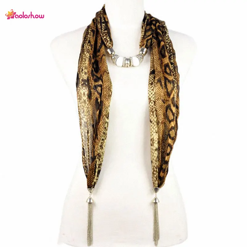 AOLOSHOW tassel style autumn jewelry scarf for women necklace leopard python patterns jewelry tassel ends beads scarf NL-1923
AOLOSHOW tassel style autumn jewelry scarf for women necklace leopard python patterns jewelry tassel ends beads scarf NL-1923