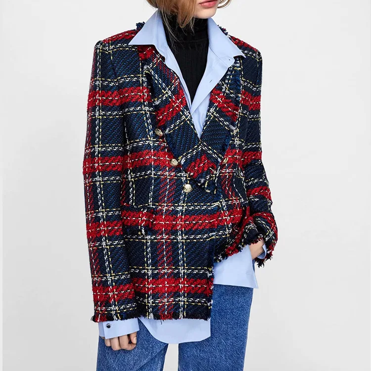Autumn Winter Women Tweed Tassel Temperament Women Clothes 2019 Fashion Suit Jacket Women Coat Plaid Suit Notched Button Jackets
Autumn Winter Women Tweed Tassel Temperament Women Clothes 2019 Fashion Suit Jacket Women Coat Plaid Suit Notched Button Jackets