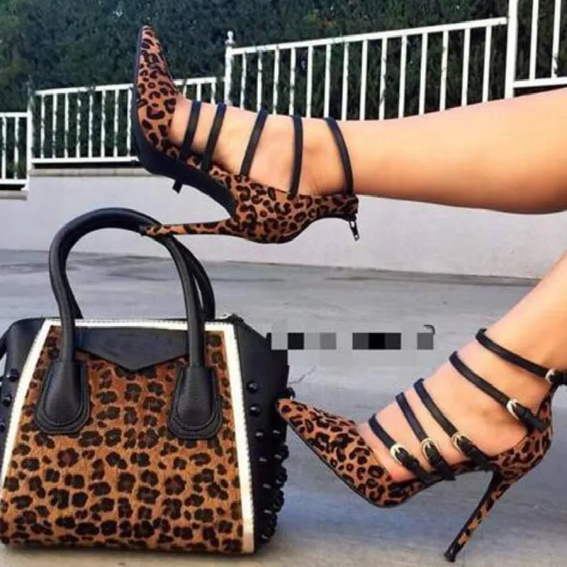 Women High Heel Sandals Women Leopard Sandals Gladiator Thin High Heels Buckle Strap Sandals Women Peep Toe Shoe Narrow Band
Women High Heel Sandals Women Leopard Sandals Gladiator Thin High Heels Buckle Strap Sandals Women Peep Toe Shoe Narrow Band