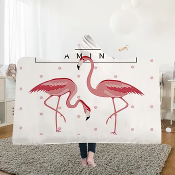 Flamingo 3D Hooded Blanket Sherpa Fleece Wearable plush Throw Blanket on Bed Sofa Thick warm
Flamingo 3D Hooded Blanket Sherpa Fleece Wearable plush Throw Blanket on Bed Sofa Thick warm