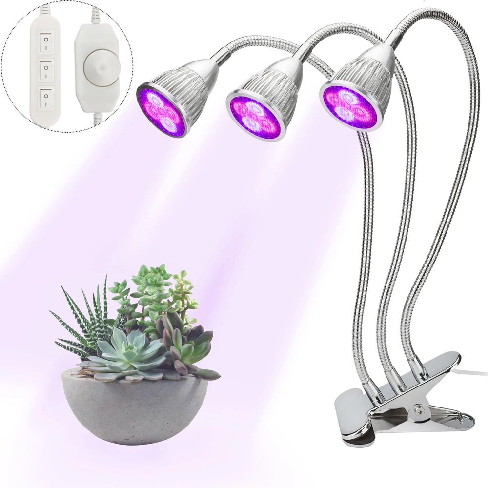 New 360 Degree Timing Three Head 15W LED Plant Grow Light Flexible LED Light Plants Grow Lamp For Succulent plants/Potted plants
New 360 Degree Timing Three Head 15W LED Plant Grow Light Flexible LED Light Plants Grow Lamp For Succulent plants/Potted plants