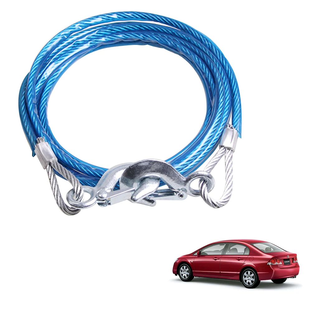 5 Tons 4M Car Towing Rope Auto Boat Truck Towing Strap Rope Hook Car Heavy Emergency Steel Ropes
5 Tons 4M Car Towing Rope Auto Boat Truck Towing Strap Rope Hook Car Heavy Emergency Steel Ropes