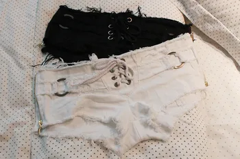 Yewa Low-waisted Drawstring Holes Denim Shorts Woman Sexy Fashion Ultrashort Shorts 2019 Summer New Arrivals
Yewa Low-waisted Drawstring Holes Denim Shorts Woman Sexy Fashion Ultrashort Shorts 2019 Summer New Arrivals