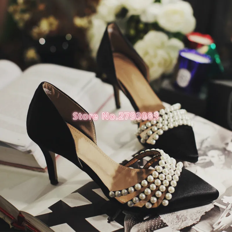 Women Pumps Black Silk Stilettos Women Low Heels Slip-on Shoe Dtring Bead High Heels Pumps Women Classics Pumps Shoe Spring NEW
Women Pumps Black Silk Stilettos Women Low Heels Slip-on Shoe Dtring Bead High Heels Pumps Women Classics Pumps Shoe Spring NEW