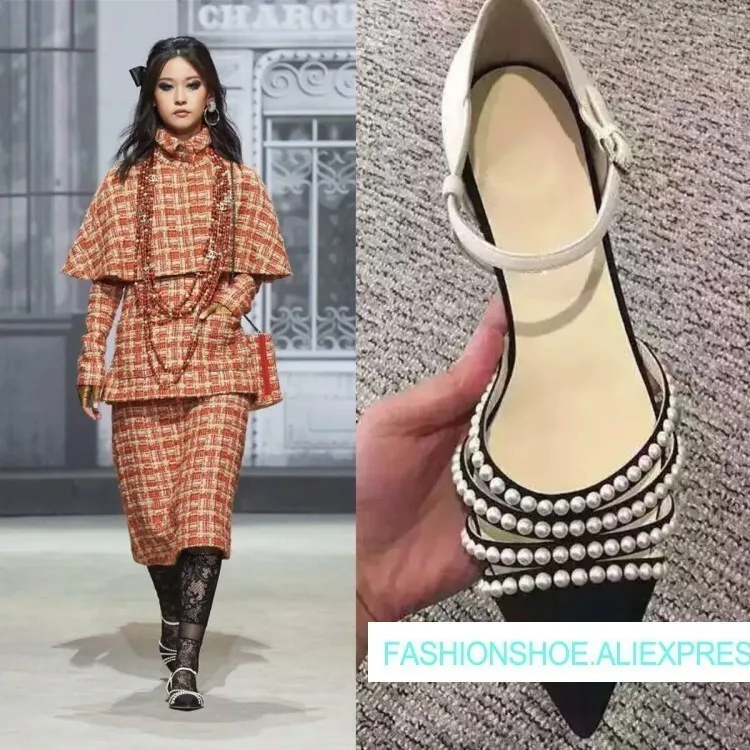 Plus Size 2019 New Summer Sandals Concise Ankle Strap Flats Shoes Woman Designer Woman Sandals Pearls Pointed Toe Woman Shoes
Plus Size 2019 New Summer Sandals Concise Ankle Strap Flats Shoes Woman Designer Woman Sandals Pearls Pointed Toe Woman Shoes