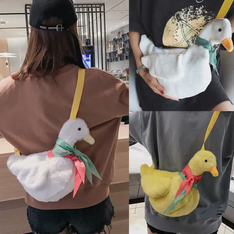 Cartoon Sweet Duck Plush Crossbody Bag Shoulderbag Cute Messenger Handbag Wallet
Cartoon Sweet Duck Plush Crossbody Bag Shoulderbag Cute Messenger Handbag Wallet
