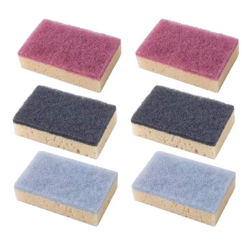 6pcs Sponge Scouring Pad Double-sided Creative Cleaning Dish Brush Dishcloth for Kitchen Bathroom
6pcs Sponge Scouring Pad Double-sided Creative Cleaning Dish Brush Dishcloth for Kitchen Bathroom