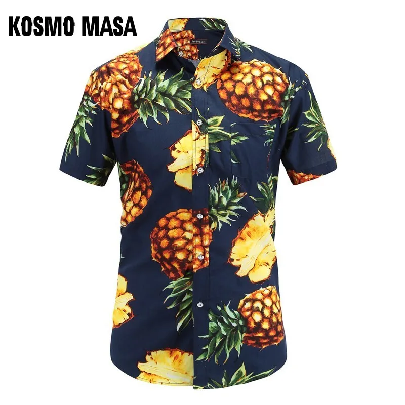KOSMO MASA Regular Fit Mens Cotton Short Sleeve Hawaiian Shirt Summer Casual Floral Shirts Men European Size Vacation Top MB0039
KOSMO MASA Regular Fit Mens Cotton Short Sleeve Hawaiian Shirt Summer Casual Floral Shirts Men European Size Vacation Top MB0039