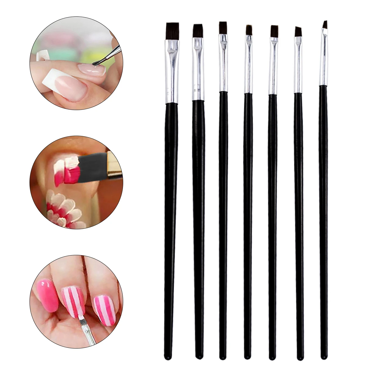 brand new 7pcs Nail Art Brush Pen Flat Acrylic Drawing Pen UV Gel Polish Painting Extension Builder Coating Manicure Tools Set
brand new 7pcs Nail Art Brush Pen Flat Acrylic Drawing Pen UV Gel Polish Painting Extension Builder Coating Manicure Tools Set