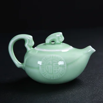 Chinese Kungfu teapot small single pot ceramic simple celadon household tea-making Japanese tea ceremony puer oolong teaware
Chinese Kungfu teapot small single pot ceramic simple celadon household tea-making Japanese tea ceremony puer oolong teaware