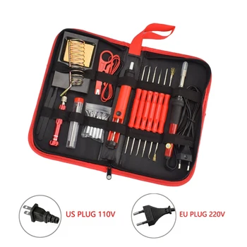 60W Electric Soldering Iron Kit Screwdriver Desoldering Pump Tip Wire Pliers Tool Bag Welding Repair Tool Set
60W Electric Soldering Iron Kit Screwdriver Desoldering Pump Tip Wire Pliers Tool Bag Welding Repair Tool Set