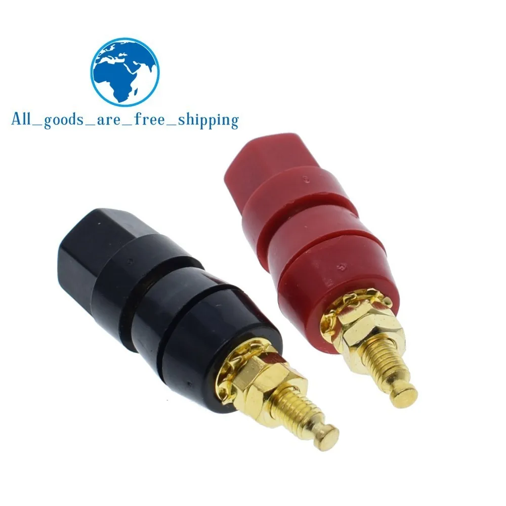 TZT 1pair(black+red) Terminals Red Black Connector Amplifier Terminal Binding Post Banana Speaker Plug Jack Adapter Socket
TZT 1pair(black+red) Terminals Red Black Connector Amplifier Terminal Binding Post Banana Speaker Plug Jack Adapter Socket