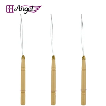 Angels 12pcs Wooden Handle with Stainless Steel Threader Pulling Hook Needles for Micro Rings/Beads/Loop Hair Extensions Tools
Angels 12pcs Wooden Handle with Stainless Steel Threader Pulling Hook Needles for Micro Rings/Beads/Loop Hair Extensions Tools