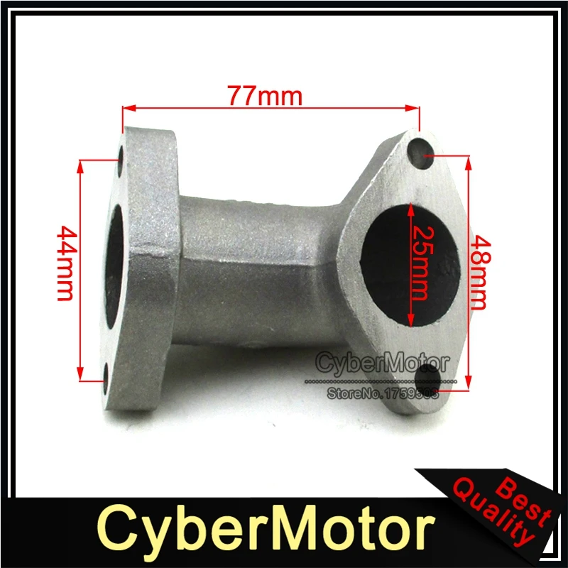 Engine Carburetor 25mm Intake Pipe Mainfold For Pit Dirt Bike Motorcycle Motocross ATV Quad 125cc 140cc 150cc 155cc 160cc | Автомобили и
