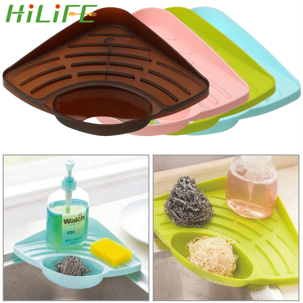 HILIFE Sink Soap Shelf Useful Sink Sponge Stand Storage Racks Triangular Sink Rack with Sucker Kitchen Organizer
HILIFE Sink Soap Shelf Useful Sink Sponge Stand Storage Racks Triangular Sink Rack with Sucker Kitchen Organizer