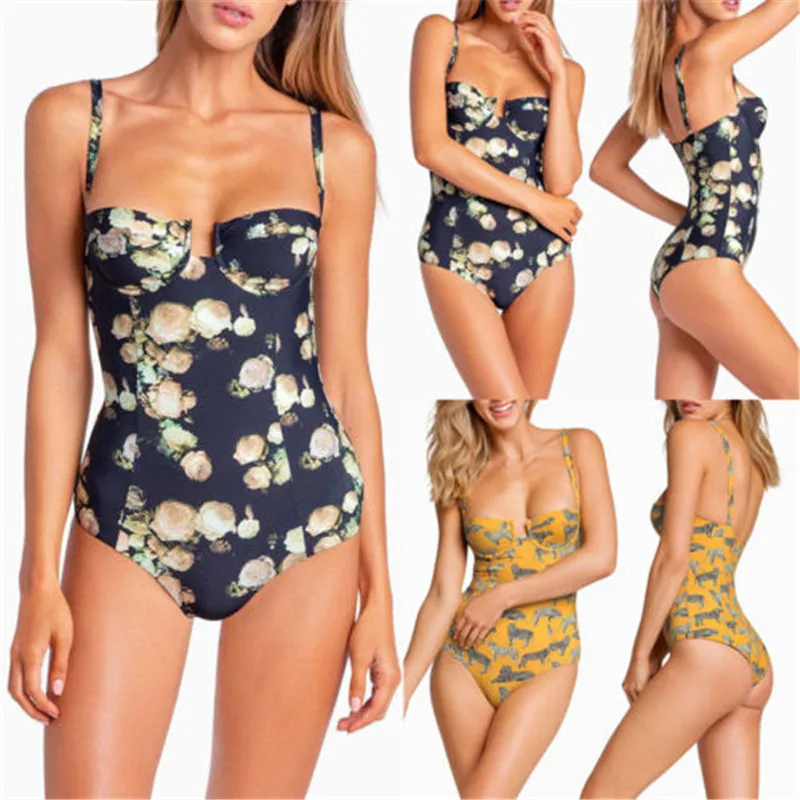 2019 Newest Hot Women Tiger Dinosaure Floral Beach Swimwear Underwire One Piece Swimsuit Bikini Monokini Sexy Bathing Suit
2019 Newest Hot Women Tiger Dinosaure Floral Beach Swimwear Underwire One Piece Swimsuit Bikini Monokini Sexy Bathing Suit