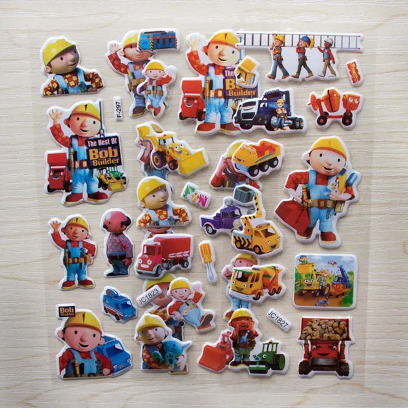 6 Pcs/Set Bob the Builder wall stickers Construction engineer characters DIY Mini Stickers for Children's preschool toy sticker
6 Pcs/Set Bob the Builder wall stickers Construction engineer characters DIY Mini Stickers for Children's preschool toy sticker