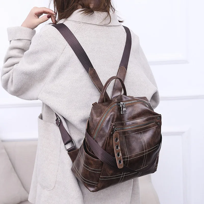 MARFUNY Vintage Backpacks Women Large Capacity High Quality PU Leather Women Shoulder Travel Bags School Bagpack For Girls 2019
MARFUNY Vintage Backpacks Women Large Capacity High Quality PU Leather Women Shoulder Travel Bags School Bagpack For Girls 2019