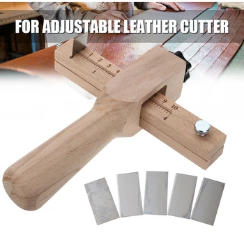 Cutter DIY Tools Strip Adjustable Blades Wooden Leathercraft Strap Cutter Leather Leather
Cutter DIY Tools Strip Adjustable Blades Wooden Leathercraft Strap Cutter Leather Leather