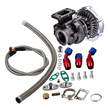 Hybrid T3 T4 T3T4 T04E V-band Turbcharger 0.63 AR w/ Oil Drain Return FEED Lines Universal Turbo 4 6 CYL 2.0L-3.5L Engine
Hybrid T3 T4 T3T4 T04E V-band Turbcharger 0.63 AR w/ Oil Drain Return FEED Lines Universal Turbo 4 6 CYL 2.0L-3.5L Engine