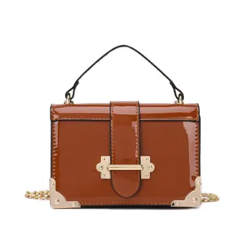 New Fashion Patent Leather Solid Designer Box Style Girl's Casual Chain Purse Shoulder Bag Clutch Crossbody Messenger Bags Tote
New Fashion Patent Leather Solid Designer Box Style Girl's Casual Chain Purse Shoulder Bag Clutch Crossbody Messenger Bags Tote