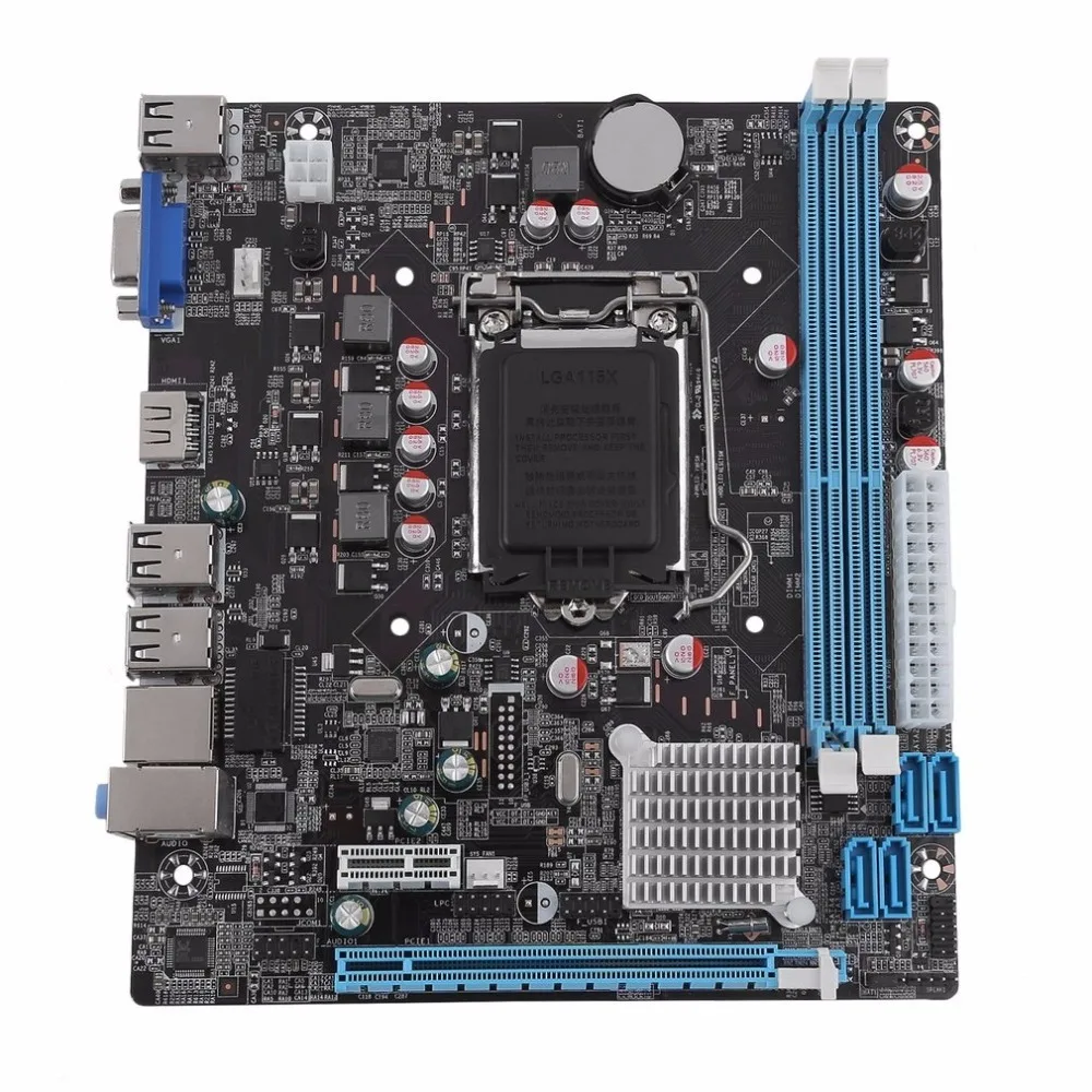 H61 Desktop Computer Mainboard Motherboard 1155 Pin CPU Interface Upgrade USB2.0 DDR3 1600/1333 2 X DDR3 DIMM memory slots
H61 Desktop Computer Mainboard Motherboard 1155 Pin CPU Interface Upgrade USB2.0 DDR3 1600/1333 2 X DDR3 DIMM memory slots