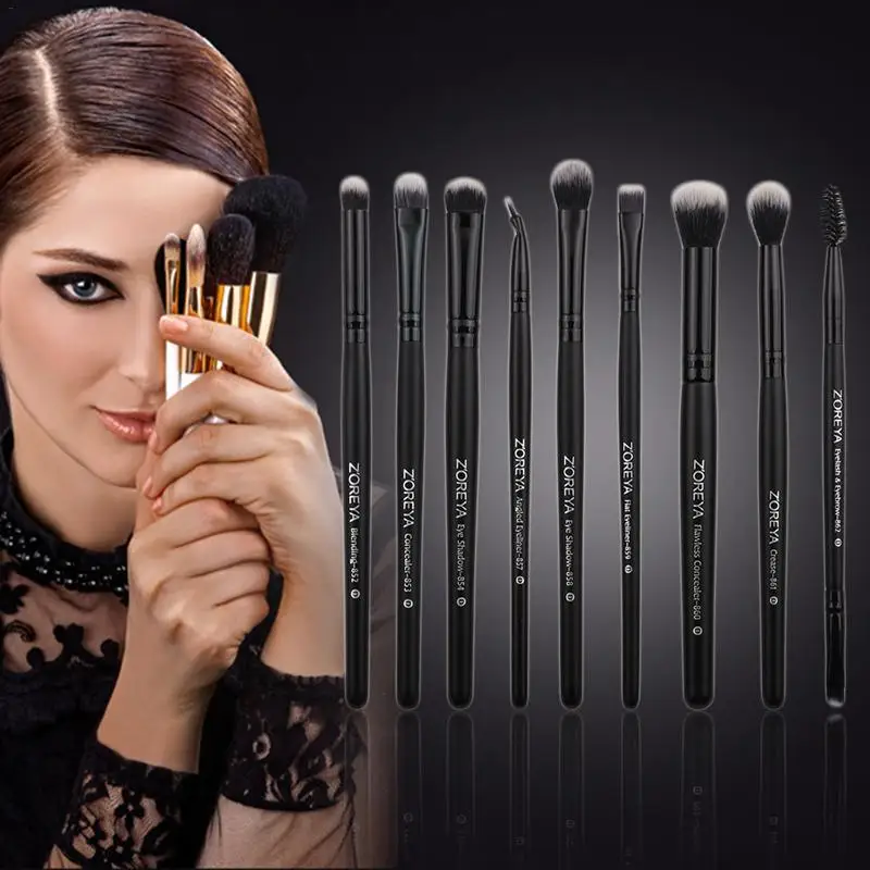 ZOREYA 9PCS Fiber Makeup Brush Black Eye Shadow Brush Set Beauty Tools Eyeshadow Brush Set Eyebrow Brush Make Up Kits
ZOREYA 9PCS Fiber Makeup Brush Black Eye Shadow Brush Set Beauty Tools Eyeshadow Brush Set Eyebrow Brush Make Up Kits