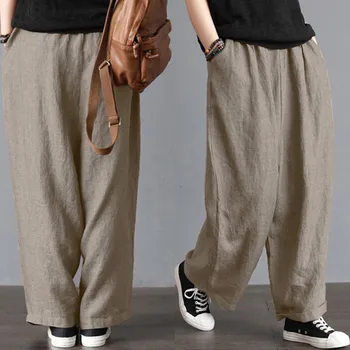 Men Women Elastic Waist Casual Pants Soft Cotton Linen Long Pant Ladies Fit Casual Trousers Unisex 3 Colour Solid Wide Leg Pant
Men Women Elastic Waist Casual Pants Soft Cotton Linen Long Pant Ladies Fit Casual Trousers Unisex 3 Colour Solid Wide Leg Pant