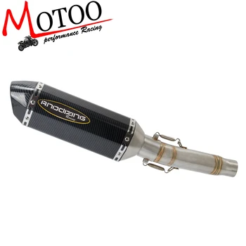 Motorcycle Exhaust System Slip On Middle Pipe Link Muffler For Honda CB300F CBR300R CBR300 2014-2018 Slip-On with Exhaust
Motorcycle Exhaust System Slip On Middle Pipe Link Muffler For Honda CB300F CBR300R CBR300 2014-2018 Slip-On with Exhaust