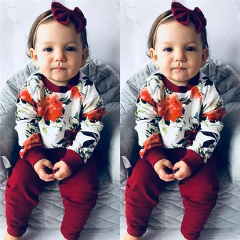 3pcs Newborn Baby Girl Clothes floral long sleeve T-Shirt +Long Pants +headband Outfits clothes set 0-24m
3pcs Newborn Baby Girl Clothes floral long sleeve T-Shirt +Long Pants +headband Outfits clothes set 0-24m