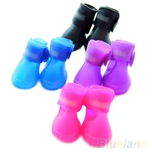 4Pcs Pet Shoes Dog Waterproof Rain Boots Booties Rubber Shoes Candy Colors Dog Shoes
4Pcs Pet Shoes Dog Waterproof Rain Boots Booties Rubber Shoes Candy Colors Dog Shoes