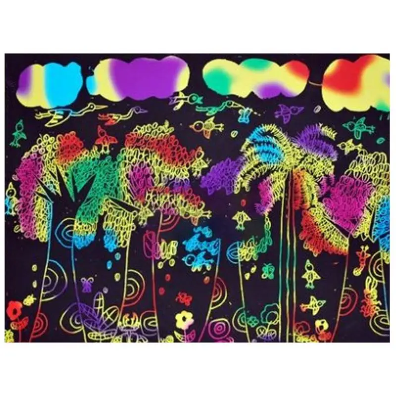 Funny Children Cartoon DIY Scratch Painting Magic Doodling Colorful Drawing Paper Graffiti Card Kids Learning Education Toy
Funny Children Cartoon DIY Scratch Painting Magic Doodling Colorful Drawing Paper Graffiti Card Kids Learning Education Toy