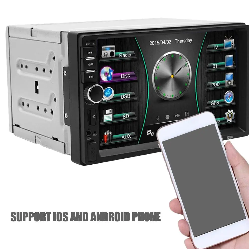 Car MP5 Player Bluetooth HD Display DVD Player 7 Inch LCD Touch Screen Monitor Wireless Audio Calling
Car MP5 Player Bluetooth HD Display DVD Player 7 Inch LCD Touch Screen Monitor Wireless Audio Calling