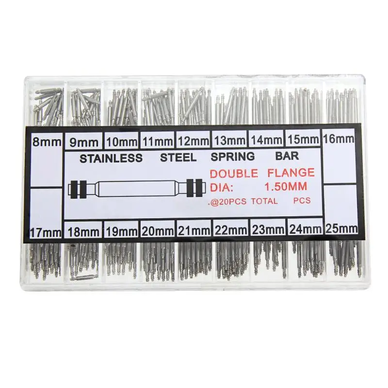 360pcs Watch Tool Parts Watch maker Watch Tools Spring Bar Link Pins Tool Parts for Watch Repair Tool Kit Accessories