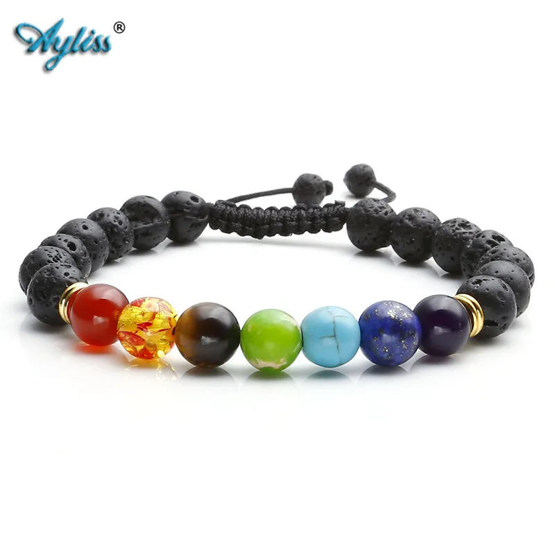 Ayliss 7 Chakra Healing Balance Bracelets Femme Lava Yoga Reiki Prayer Wish Stones XMAS Pulseras 8mm Bracelet Femme Mother's Day
Ayliss 7 Chakra Healing Balance Bracelets Femme Lava Yoga Reiki Prayer Wish Stones XMAS Pulseras 8mm Bracelet Femme Mother's Day