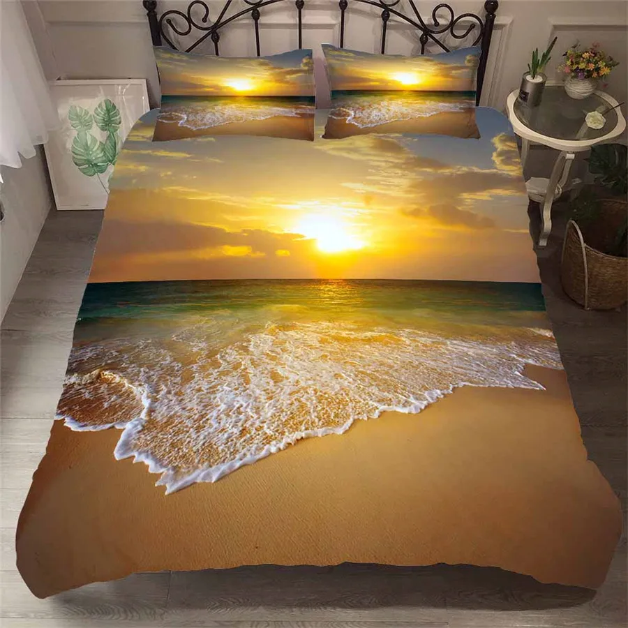 Bedding Set 3D Printed Duvet Cover Bed Set Beach Sea Home Textiles for Adults Bedclothes with Pillowcase #HL32
Bedding Set 3D Printed Duvet Cover Bed Set Beach Sea Home Textiles for Adults Bedclothes with Pillowcase #HL32
