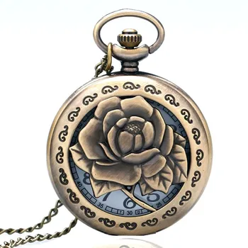 Ladies 3D Rose Necklace Women's Girlfriend Gift Hollow Vivid Carving Flower Nurse Quartz Pocket Watch Antique Pendant Chain
Ladies 3D Rose Necklace Women's Girlfriend Gift Hollow Vivid Carving Flower Nurse Quartz Pocket Watch Antique Pendant Chain