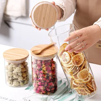 Food Storage Cereal Container Air Tight Canisters With Bamboo Lids Glass Jars Kitchen Storage Containers
Food Storage Cereal Container Air Tight Canisters With Bamboo Lids Glass Jars Kitchen Storage Containers