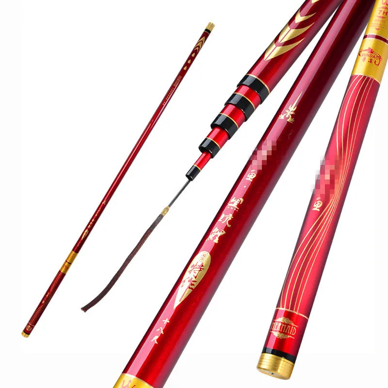High Strength Fiberglass Hand Fishing Rod Pole Telescopic Carp Fishing Rod for River Stream Fishing Tackle 3.6M-7.2M Printed
High Strength Fiberglass Hand Fishing Rod Pole Telescopic Carp Fishing Rod for River Stream Fishing Tackle 3.6M-7.2M Printed