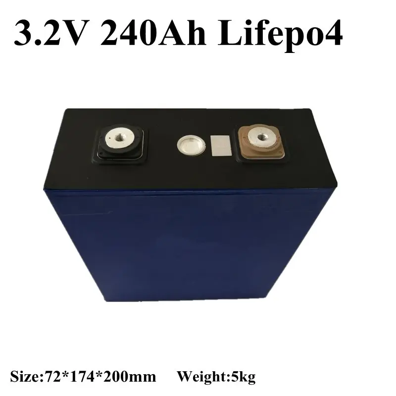 New Lifepo4 240ah High Capacity 3.2v 240ah Lifepo4 Battery for 72V Electric Vehicle Electric Motorcycle Inverter Lithium Battery
New Lifepo4 240ah High Capacity 3.2v 240ah Lifepo4 Battery for 72V Electric Vehicle Electric Motorcycle Inverter Lithium Battery