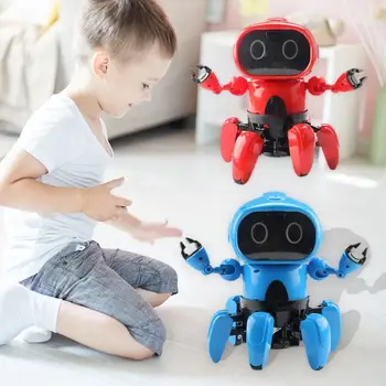 Intelligent Programming Six-legged RC Robot Children Remote Control Toys Educational Interactive Robot Toys Gift for Children
Intelligent Programming Six-legged RC Robot Children Remote Control Toys Educational Interactive Robot Toys Gift for Children