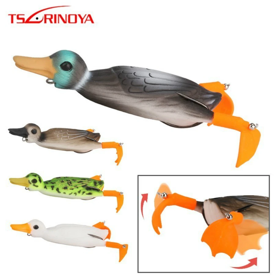 Tsurinoya LY22 Duck Whopper Plopper Frog Top Water Fishing Lure 18.5g 10cm 3D Eyes Simulation Floating Soft Bait Bass Snakehead
Tsurinoya LY22 Duck Whopper Plopper Frog Top Water Fishing Lure 18.5g 10cm 3D Eyes Simulation Floating Soft Bait Bass Snakehead
