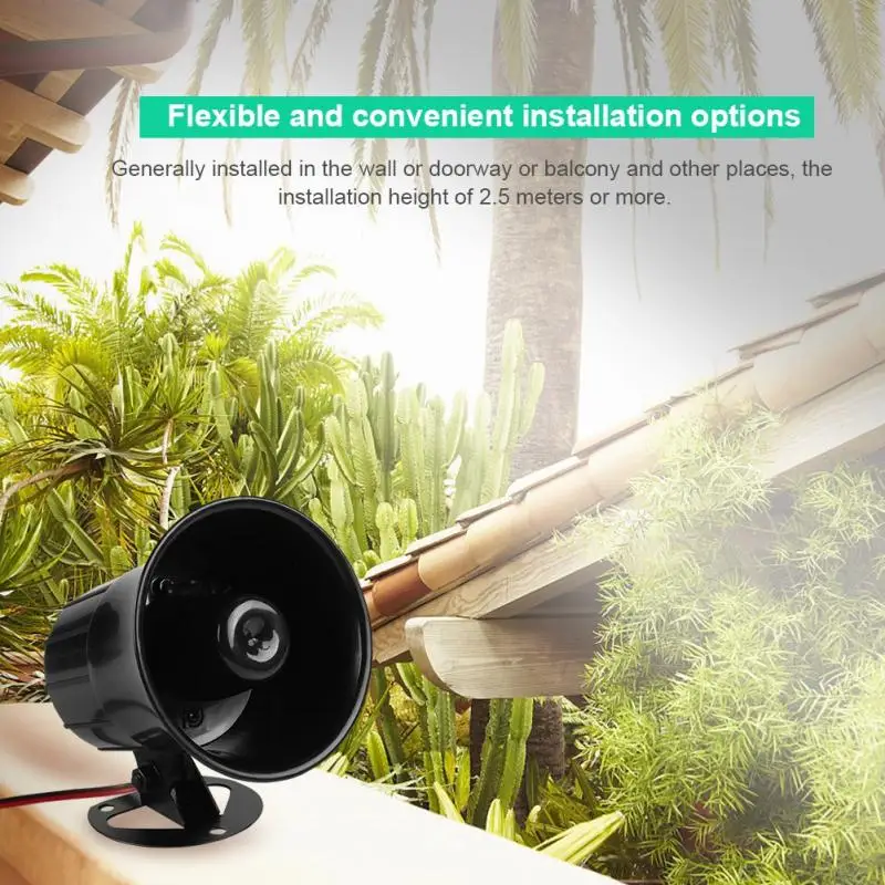 ES-626 siren 110dB DC 12V Wire Loud Horn Alarm Siren Speaker Burglar Alarm System for Outdoor Security
ES-626 siren 110dB DC 12V Wire Loud Horn Alarm Siren Speaker Burglar Alarm System for Outdoor Security