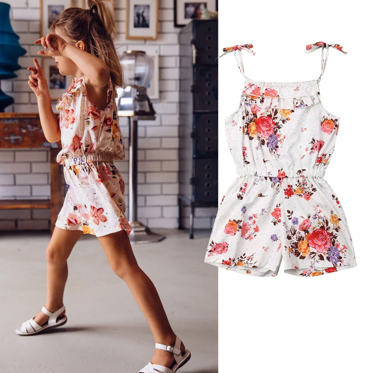 Kids Girls Floral Sleeveless Sweet Jumpsuit Bodysuit Baby Kids Children Casual Outfits Clothes Playsuit 2-7Y Summer Gift
Kids Girls Floral Sleeveless Sweet Jumpsuit Bodysuit Baby Kids Children Casual Outfits Clothes Playsuit 2-7Y Summer Gift