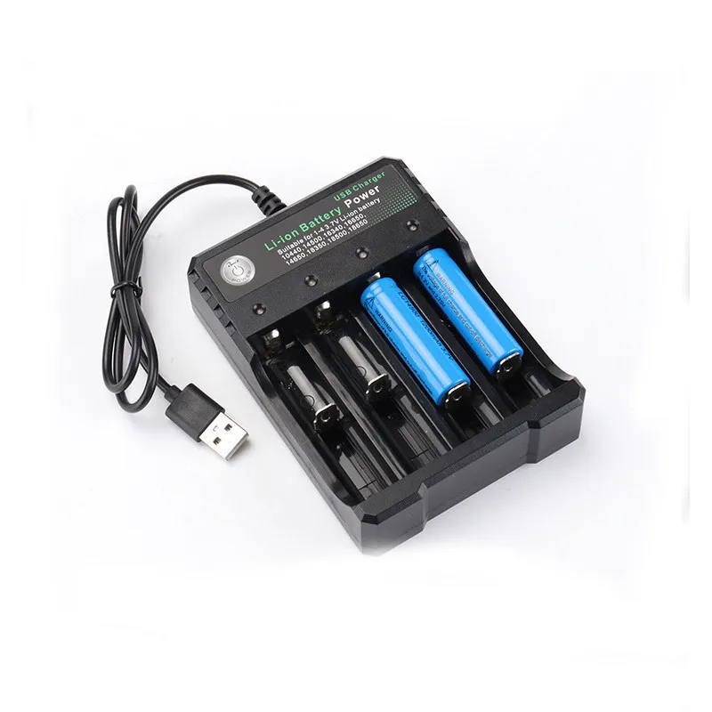 

3.7v 18650 Charger Li-ion Battery Usb Independent Charging Portable Electronic Cigarette 18350 16340 14500 Battery Charger