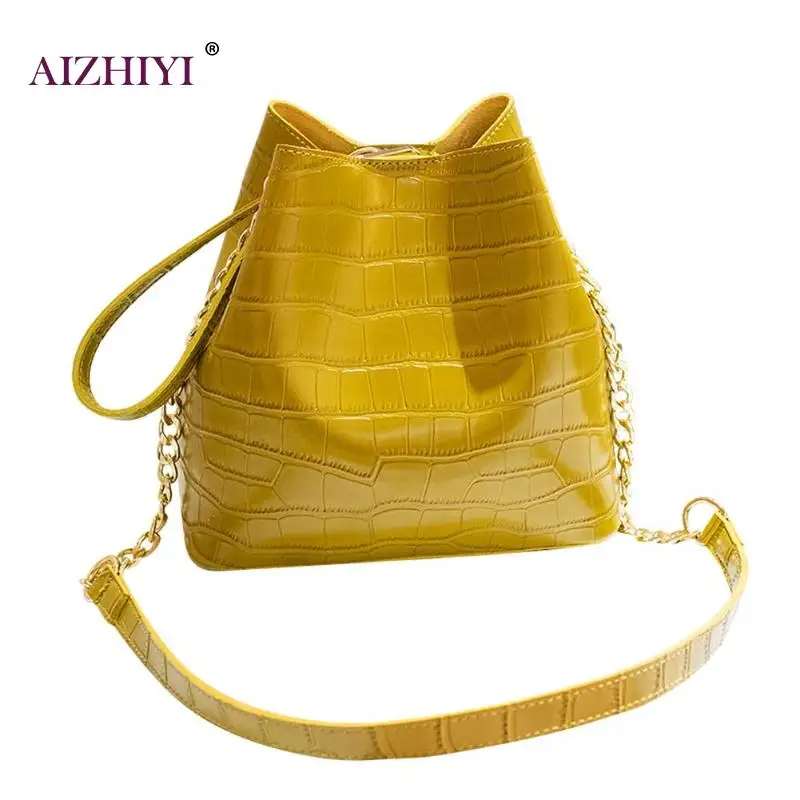 Fashion Girls Ladies 2pcs/set Alligator Pattern Shoulder Messenger Crossbody Handbags Women Leather Clutch Bucket Top-handle Bag 
Fashion Girls Ladies 2pcs/set Alligator Pattern Shoulder Messenger Crossbody Handbags Women Leather Clutch Bucket Top-handle Bag