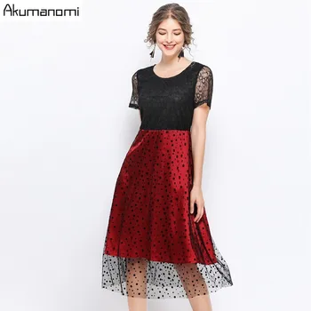 Summer Mesh Lace Dress Women 2019 Hot Plus Size 5xl-l O-neck Short Sleeve A-line Empire Sexy Dress Vestidos Card Pack Robe Femme
Summer Mesh Lace Dress Women 2019 Hot Plus Size 5xl-l O-neck Short Sleeve A-line Empire Sexy Dress Vestidos Card Pack Robe Femme