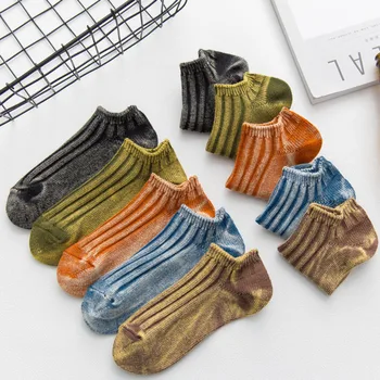 Fashion Cowboy Color Stripes Women Short Hosiery Funny Casual Cotton Shallow Mouth Invisible Boat Socks Female Spring Autumn
Fashion Cowboy Color Stripes Women Short Hosiery Funny Casual Cotton Shallow Mouth Invisible Boat Socks Female Spring Autumn
